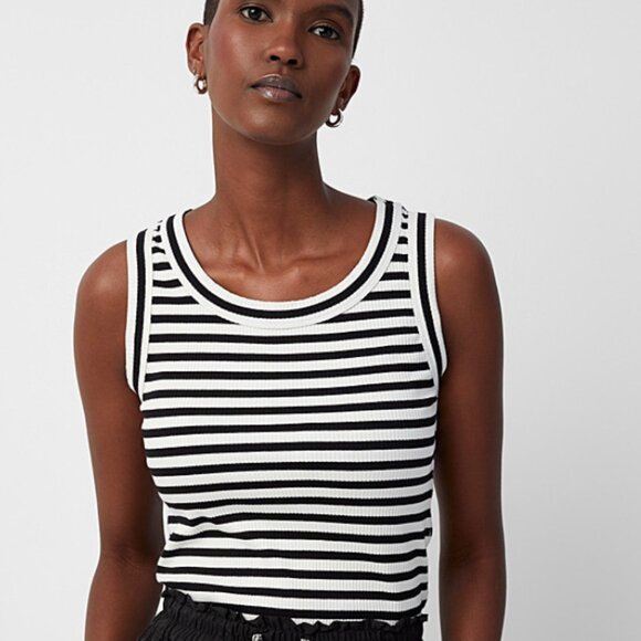 InWear Dagna Striped Ribbed Tank - XL - Picture 1 of 7